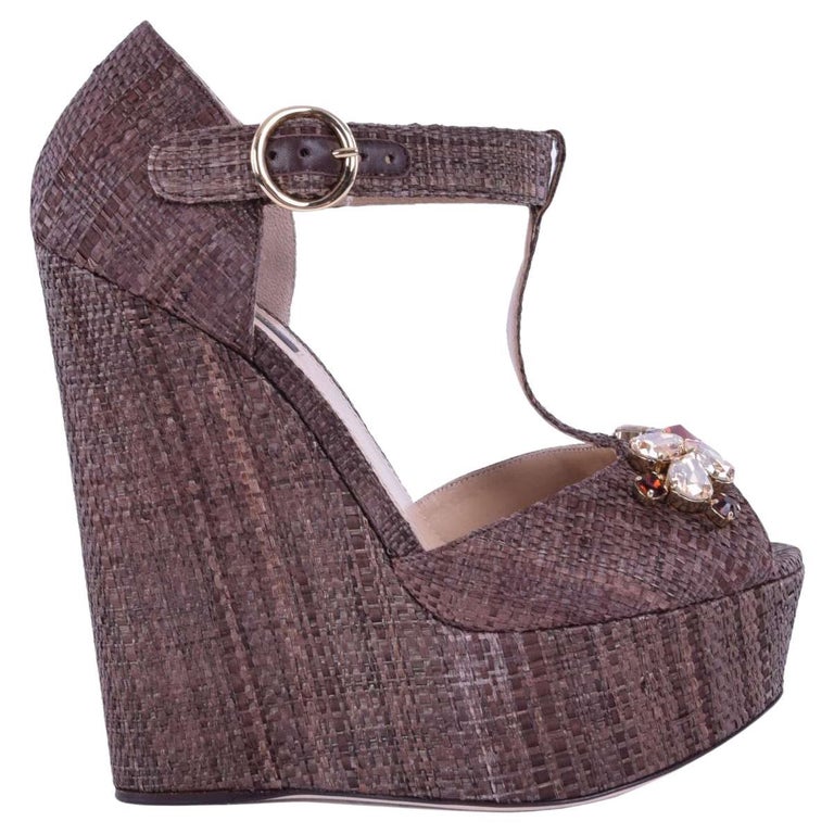 Donita Wedge in Bronze and Brown