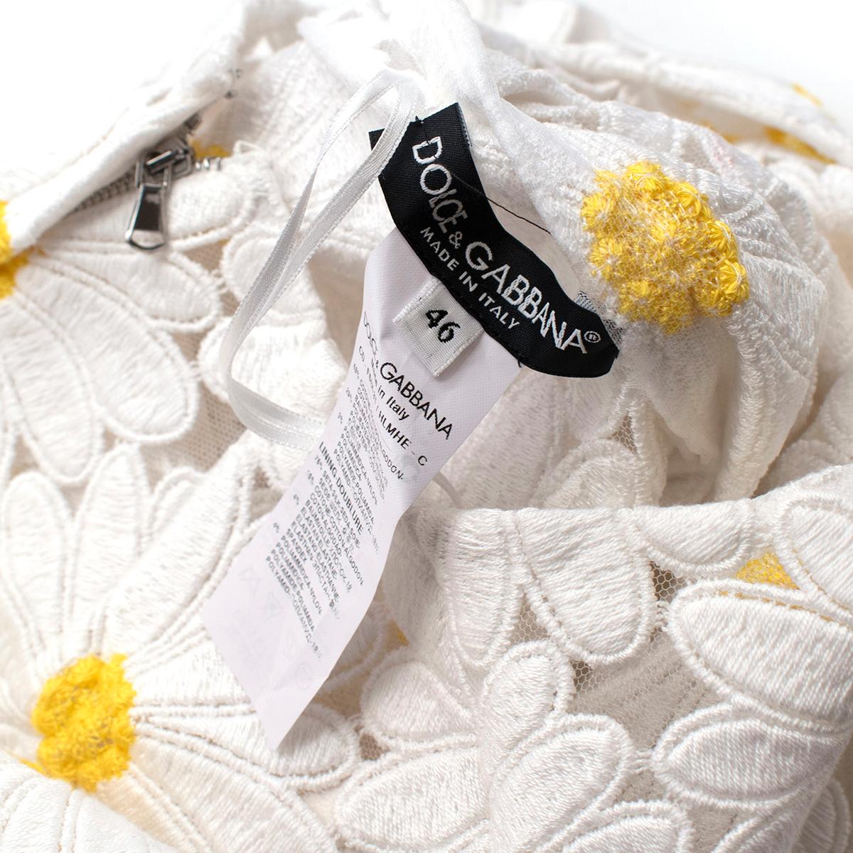 Dolce & Gabbana Daisy Cotton Blend Macramé Dress - Us size 10 1