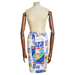 Dolce & Gabbana Danza 3000 Loud pattern denim pencil Skirt