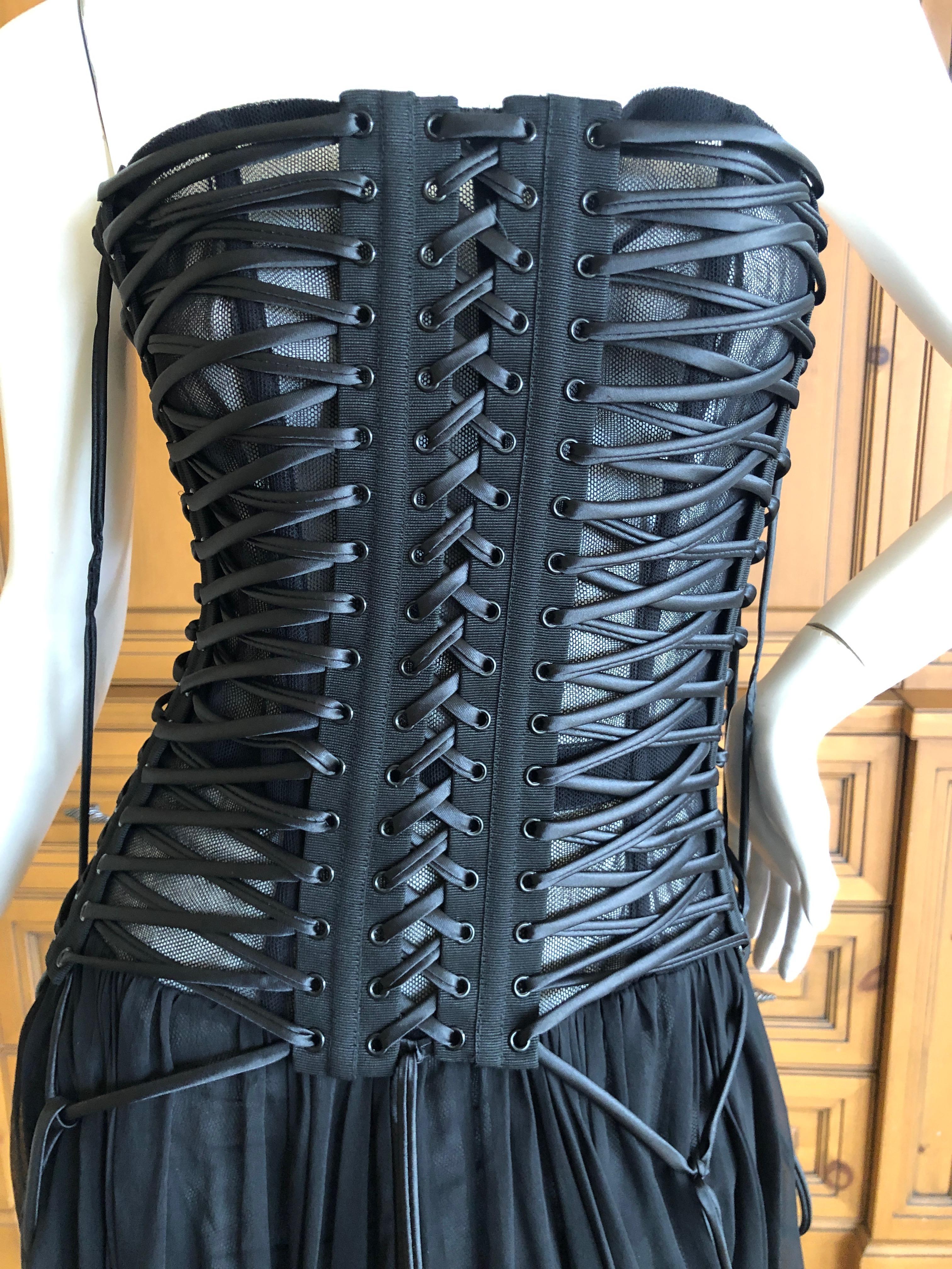 tie up corset dress