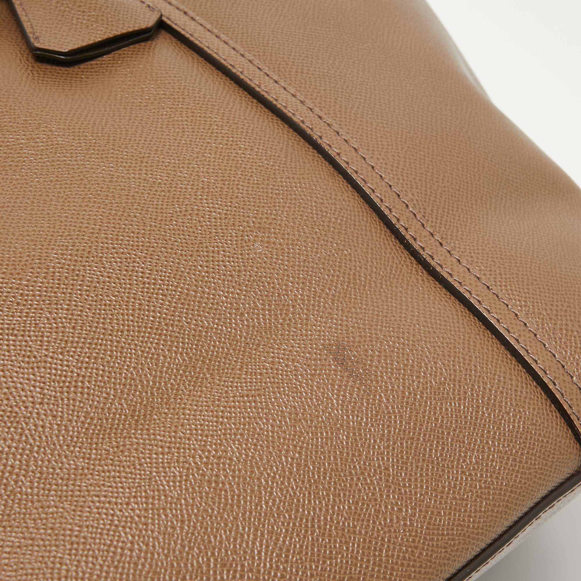 Dolce & Gabbana Dark Beige Leather Miss Escape Zip Tote 5
