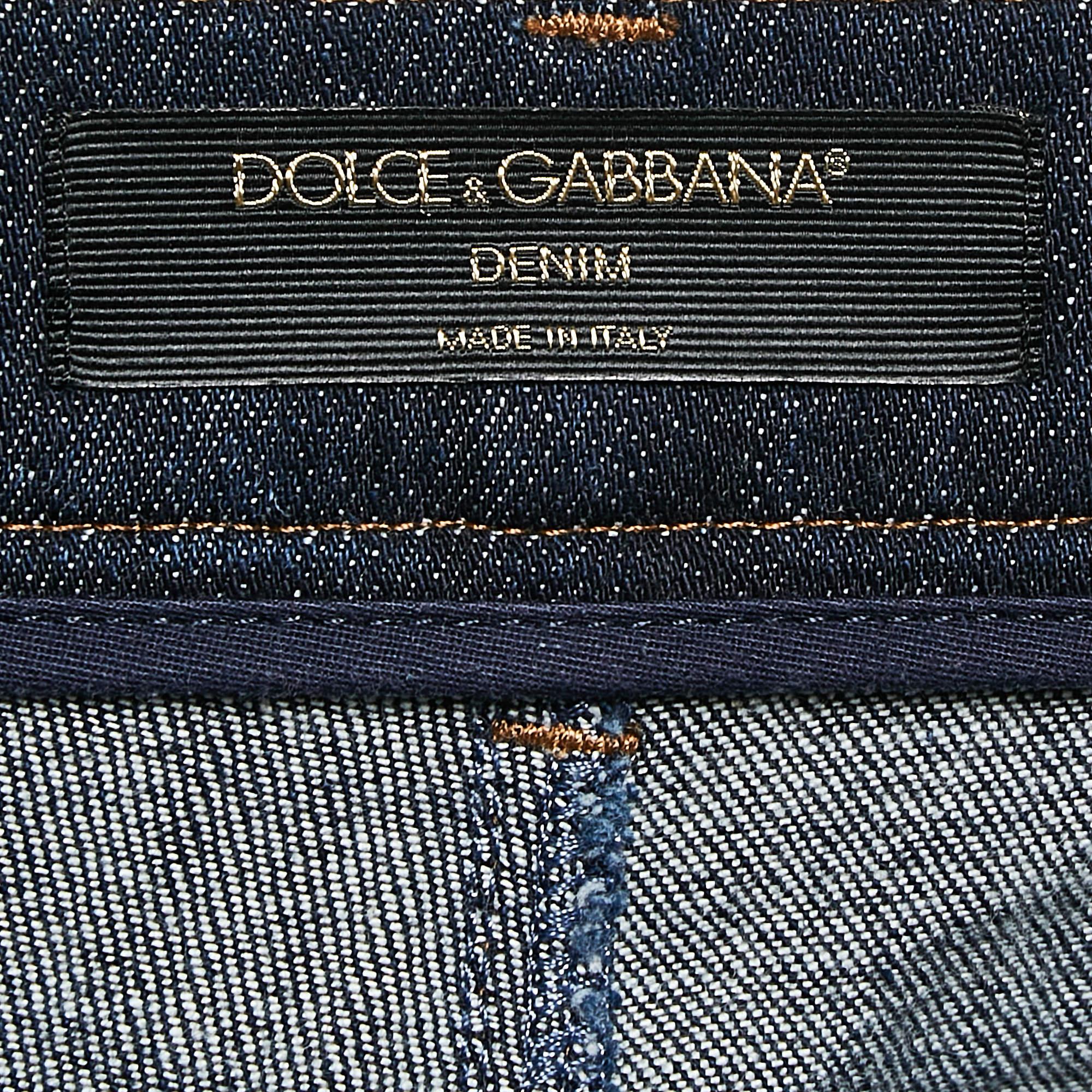 De las mujeres Dolce & Gabbana Vaqueros anchos azul oscuro S en venta