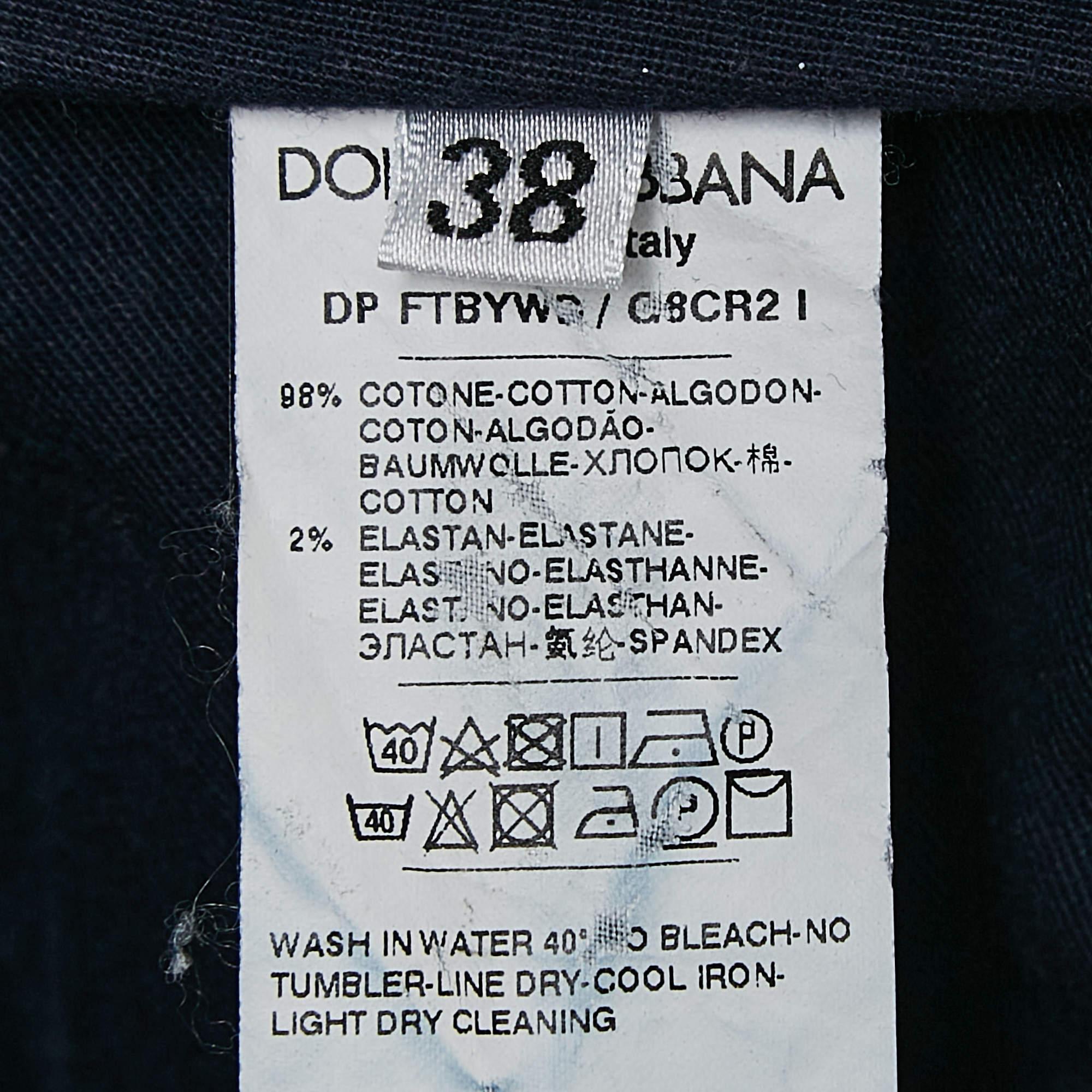 Dolce & Gabbana Vaqueros anchos azul oscuro S en venta 1