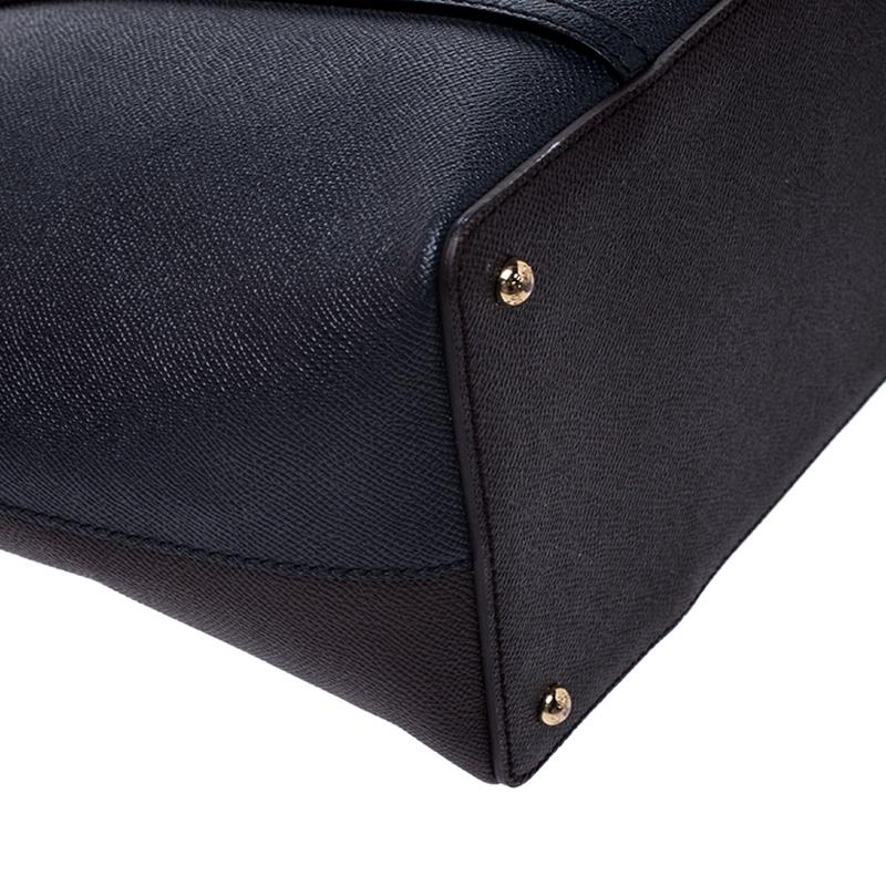 Dolce & Gabbana Dunkelblau Leder Miss Escape Tote 5