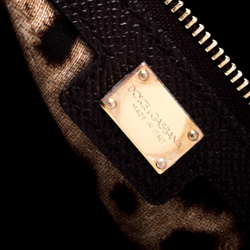 Dolce & Gabbana Dunkelblau Leder Miss Escape Tote 1