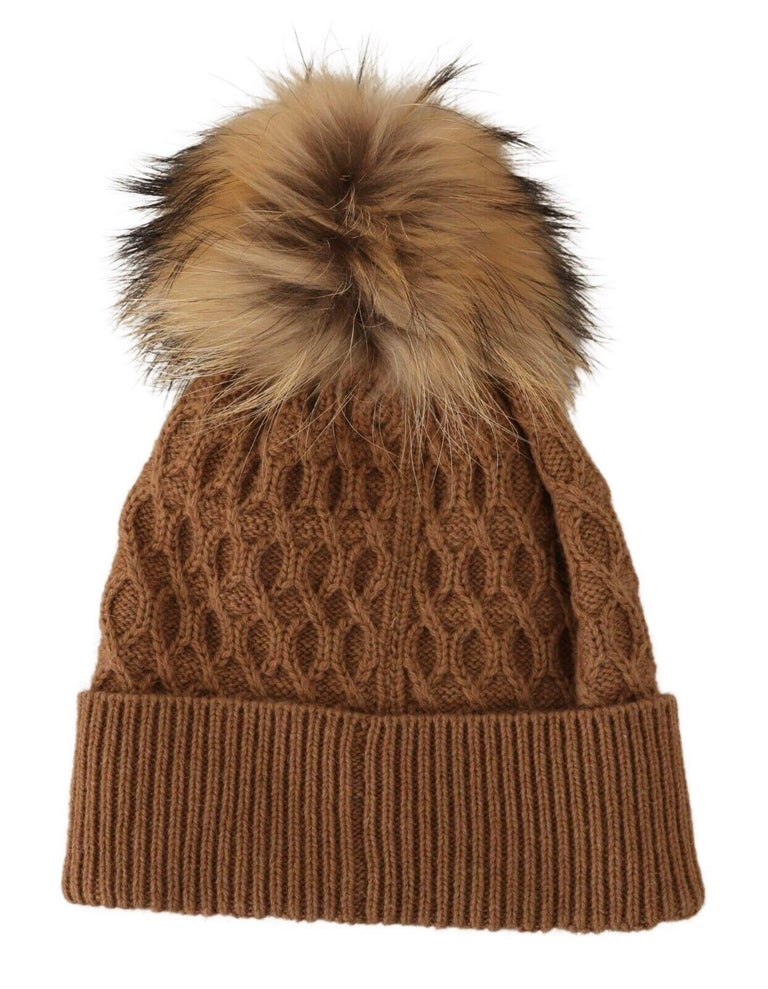 Dolce & Gabbana Black Cashmere Knitted Beanie Men Capello Hat main image 1
