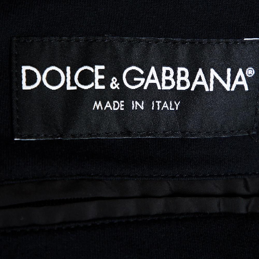 Dolce & Gabbana Dark Brown Hooded Bomber Jacket XXL In Good Condition In Dubai, Al Qouz 2