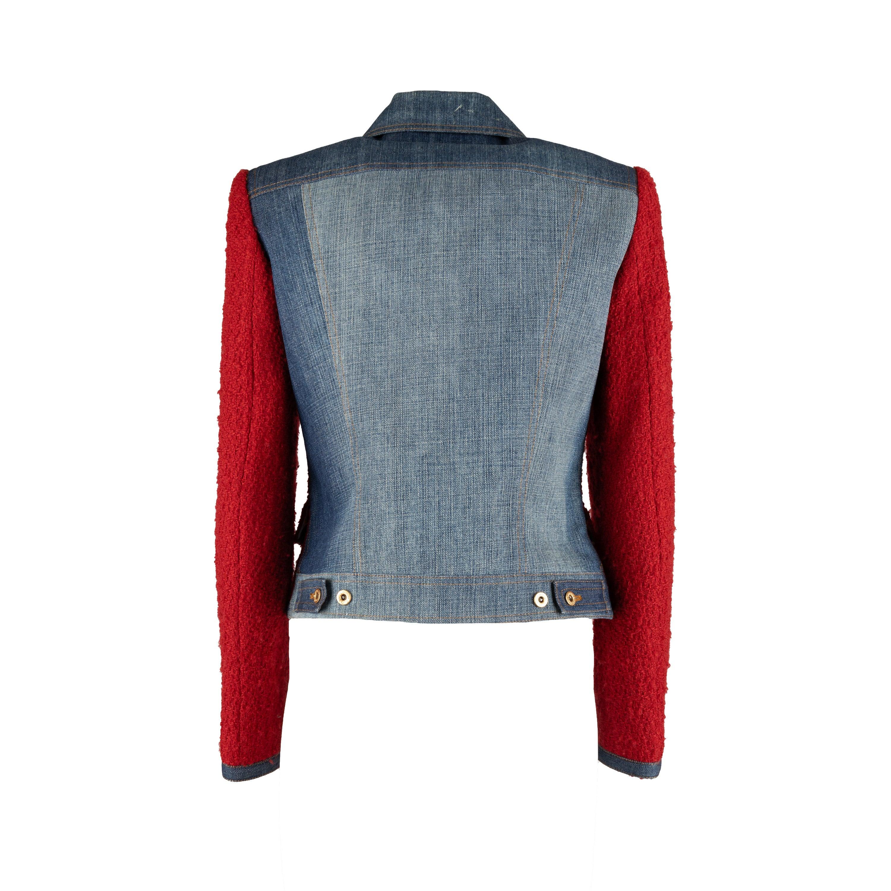 Dolce & Gabbana Set aus Denim und Wolle - '10er Jahre im Zustand „Gut“ im Angebot in Milano, IT