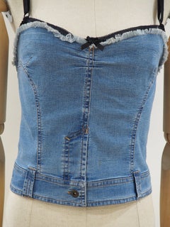 Dolce & Gabbana denim corset