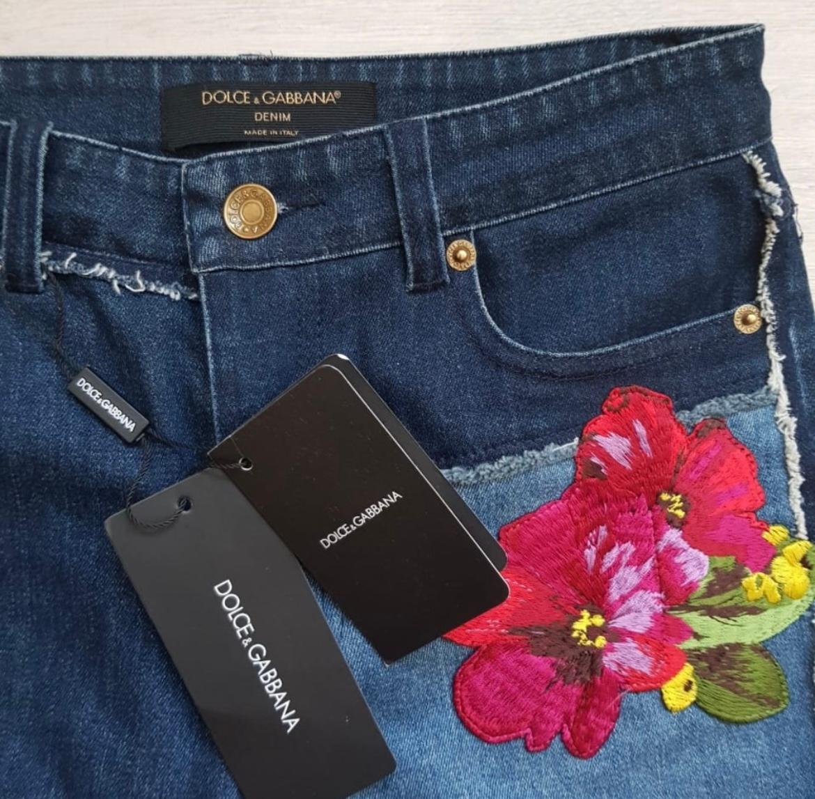 Femenino o masculino Vaqueros Dolce & Gabbana Denim Flores en venta