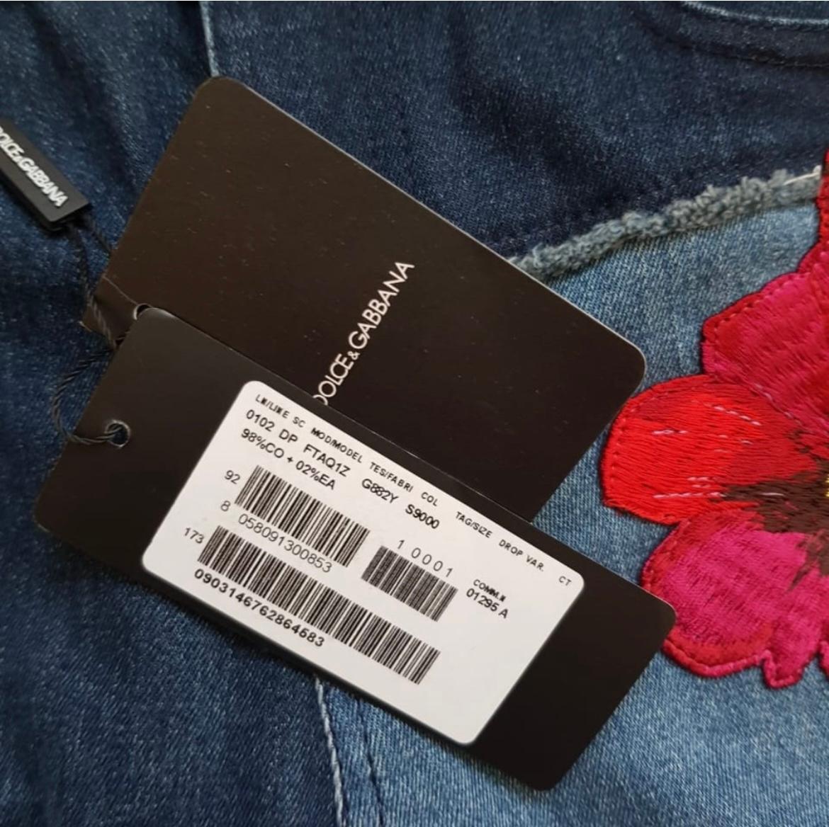 Vaqueros Dolce & Gabbana Denim Flores en venta 2