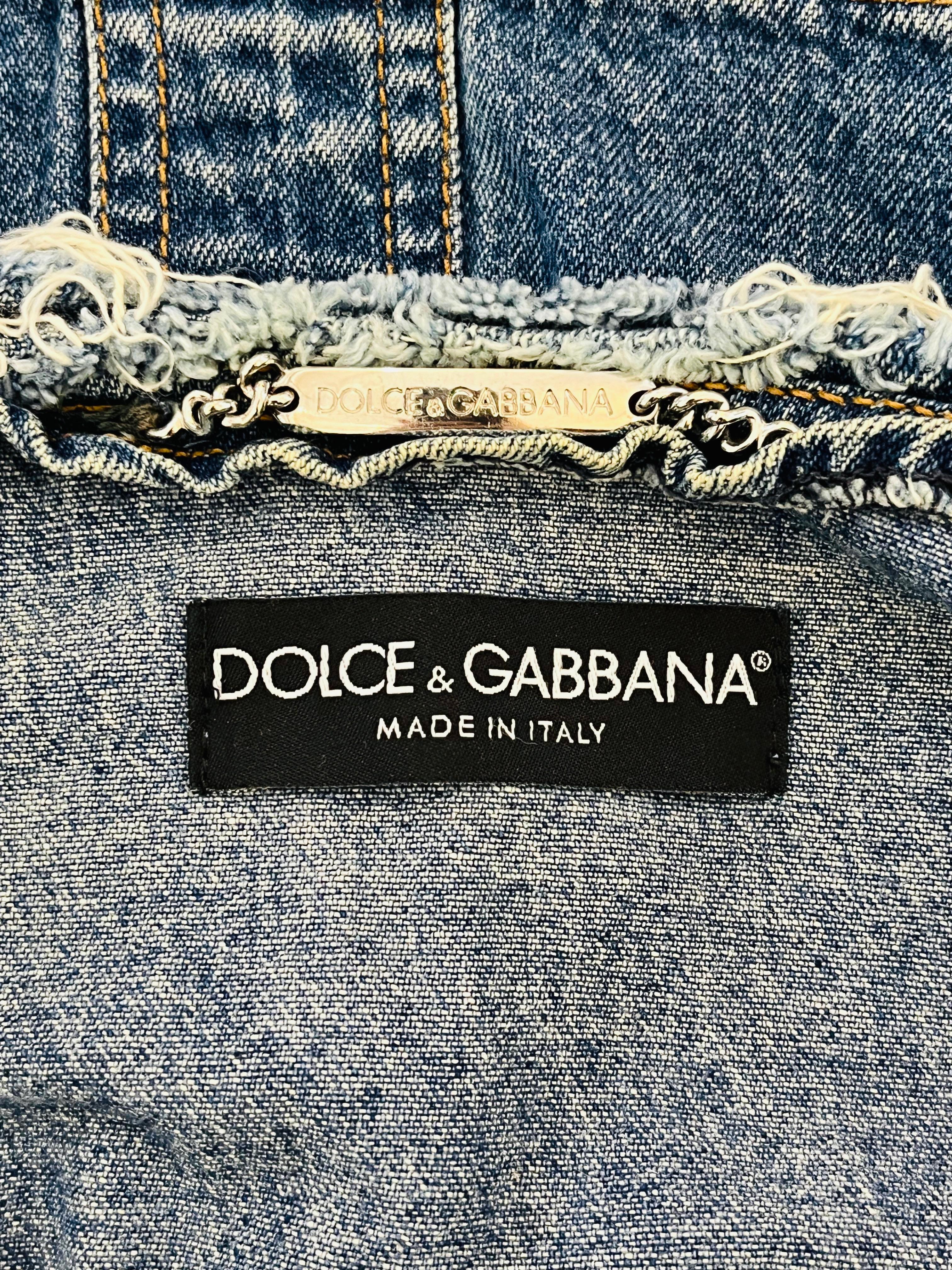 Dolce & Gabbana Denim Jacket. For Sale 2