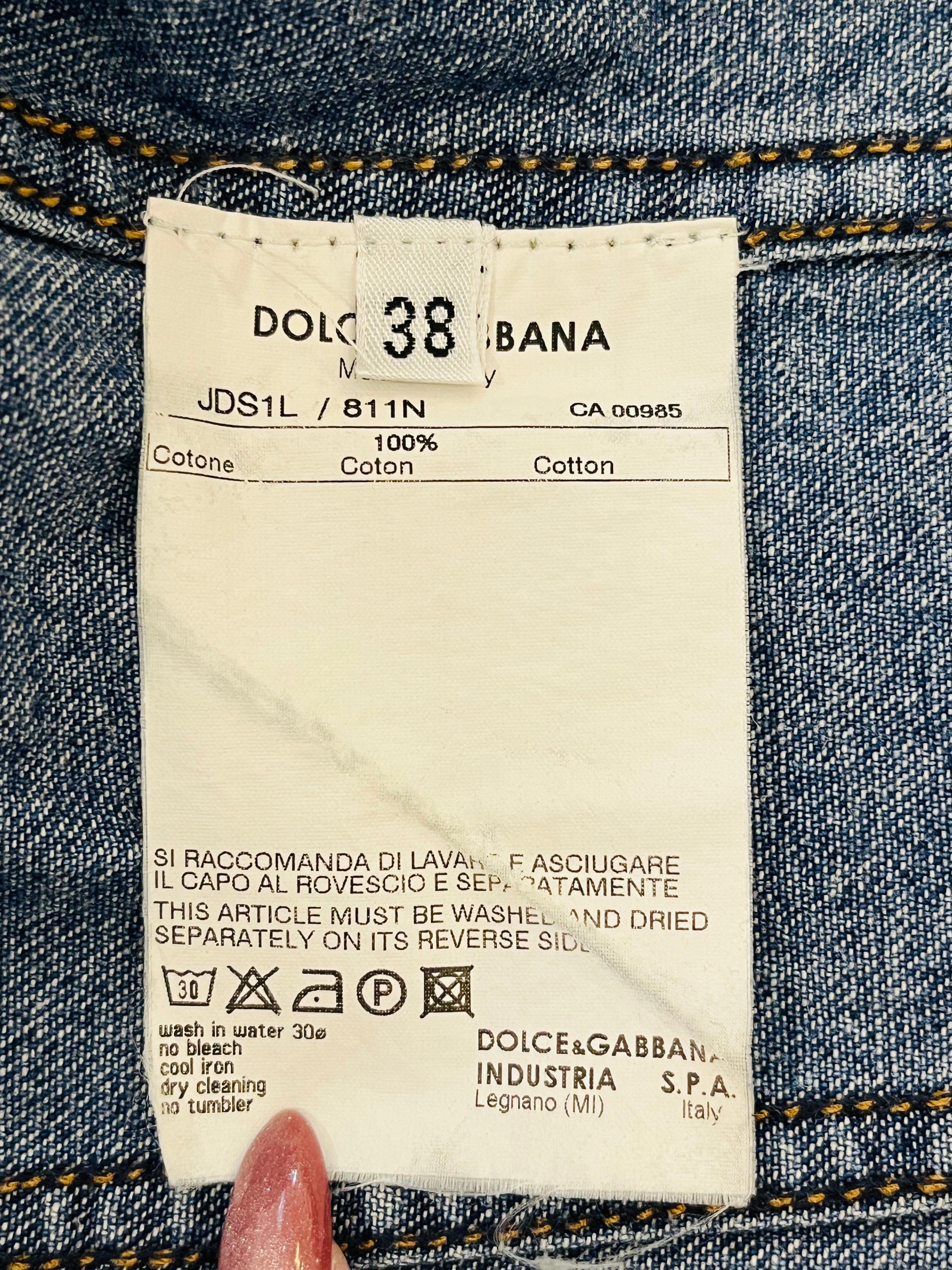 Dolce & Gabbana Denim Jacket. For Sale 3