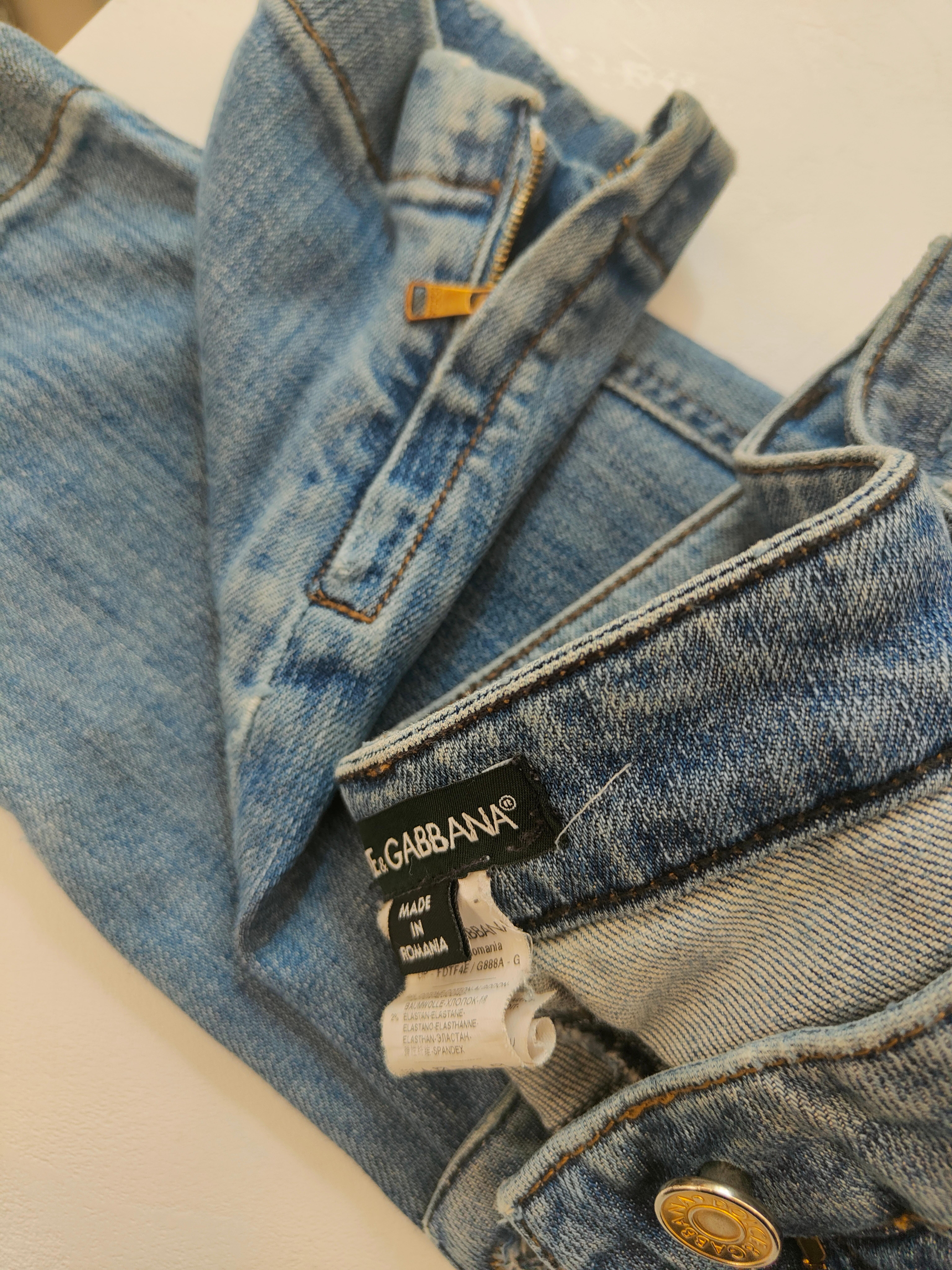 Dolce & Gabbana denim jeans In Excellent Condition For Sale In Capri, IT