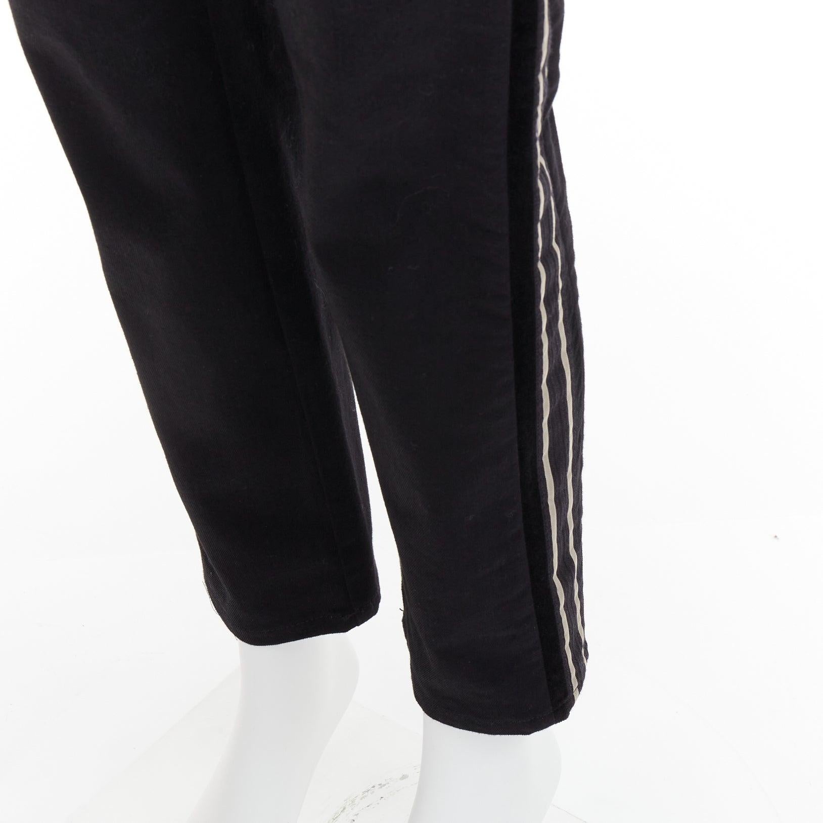 DOLCE GABBANA DENIM Skinny Schwarze Jeans mit Herz-Logo-Stickerei, kurz geschnitten im Angebot 3