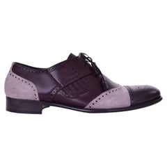 Dolce & Gabbana - Derby Leder Schuhe NAPOLI Braun EUR 39