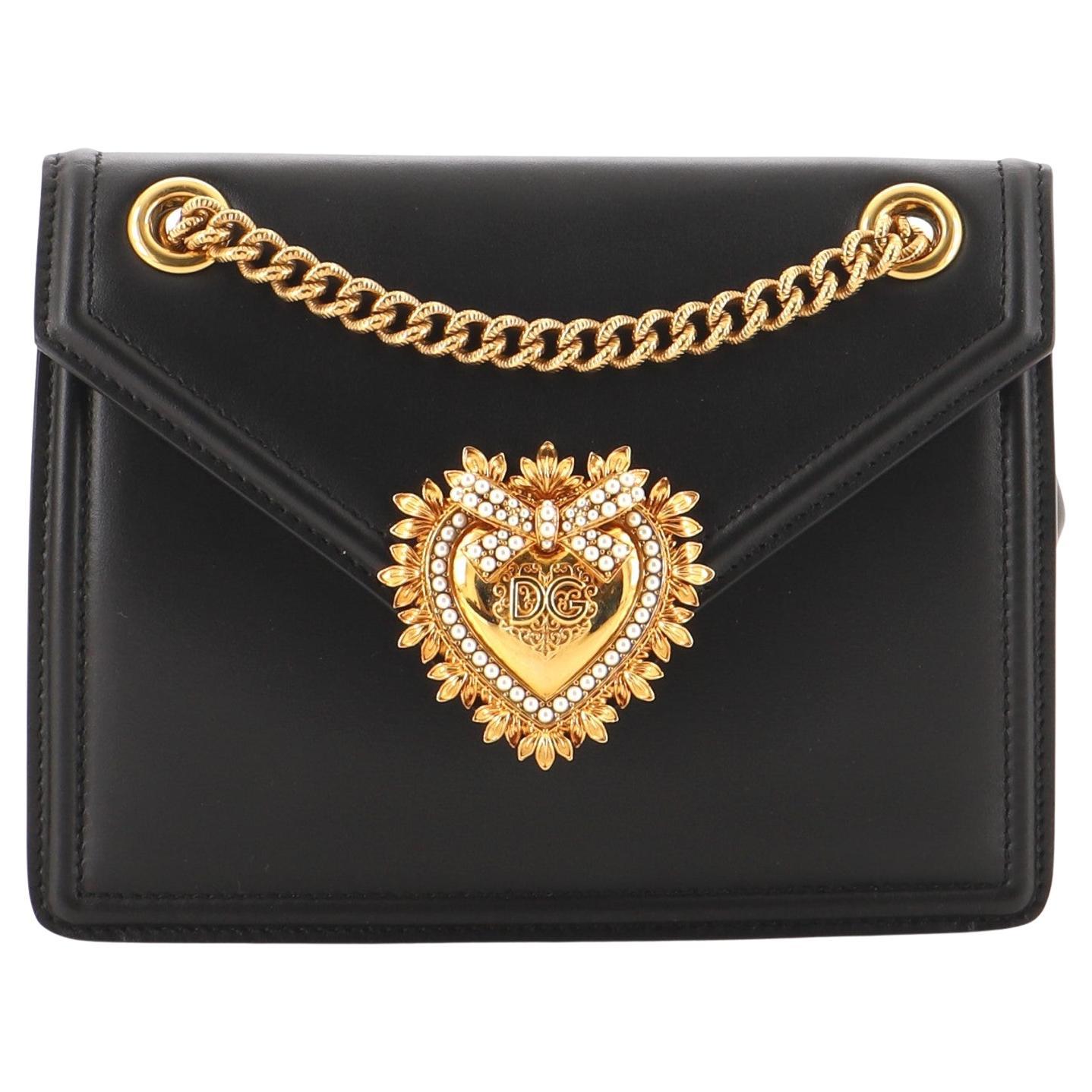Dolce and Gabbana Black Matelasse Velvet Devotion Camera Crossbody Bag ...
