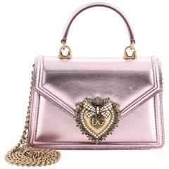 Dolce & Gabbana Devotion Top Handle Bag Leather Small
