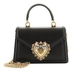 Dolce & Gabbana Devotion Top Handle Bag Leather Small