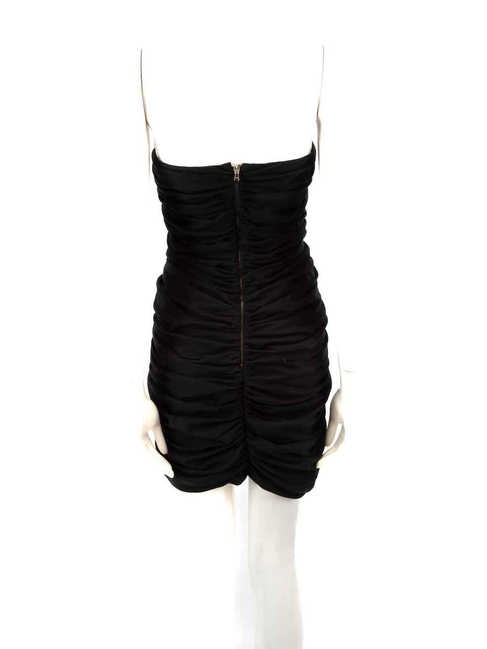 Dolce & Gabbana D&G 2010 Runway Black Lace Trim Corset Dress Size M In Good Condition For Sale In London, GB