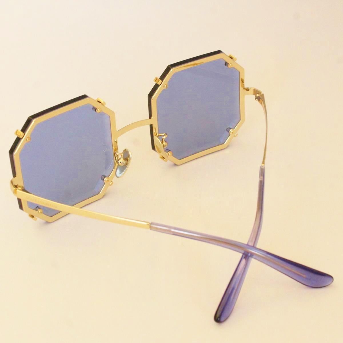 dolce and gabbana octagon sunglasses