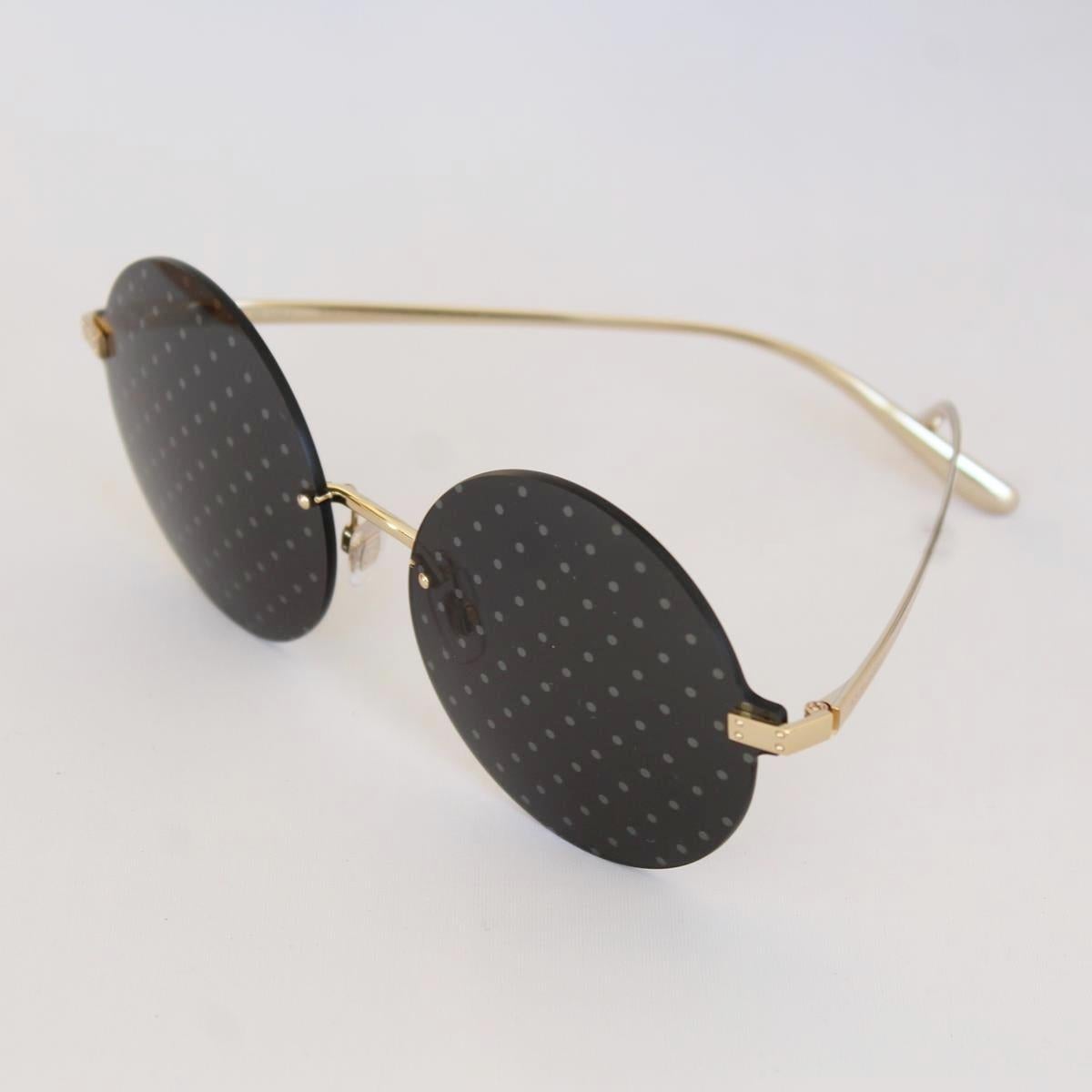 Black Dolce & Gabbana DG 2228 Pois Sunglasses