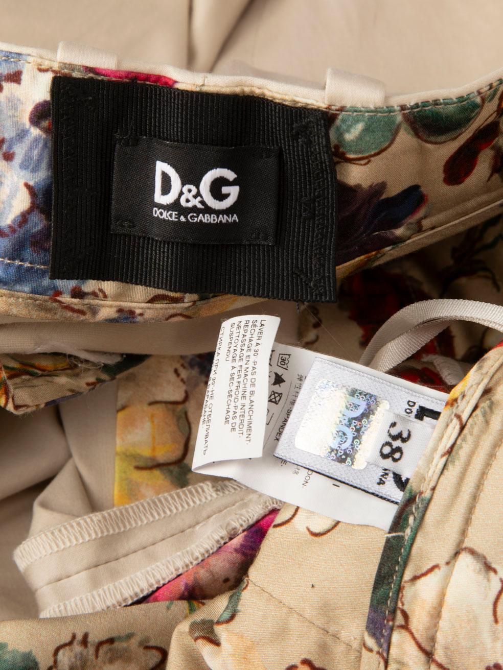 Dolce & Gabbana D&G pantalon en chino beige taille XS en vente 5