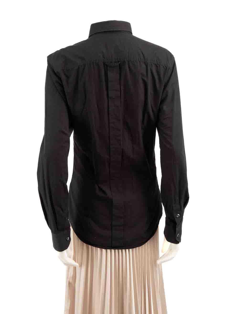 Dolce & Gabbana D&G Black Button Up Brad Shirt Size M In Good Condition For Sale In London, GB