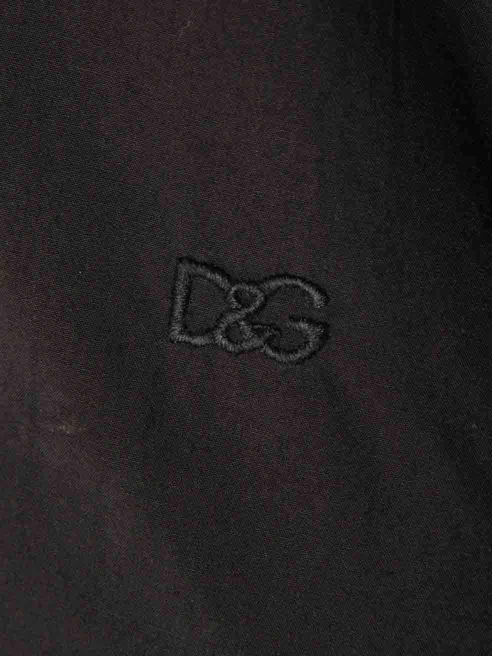 Women's Dolce & Gabbana D&G Black Button Up Brad Shirt Size M For Sale