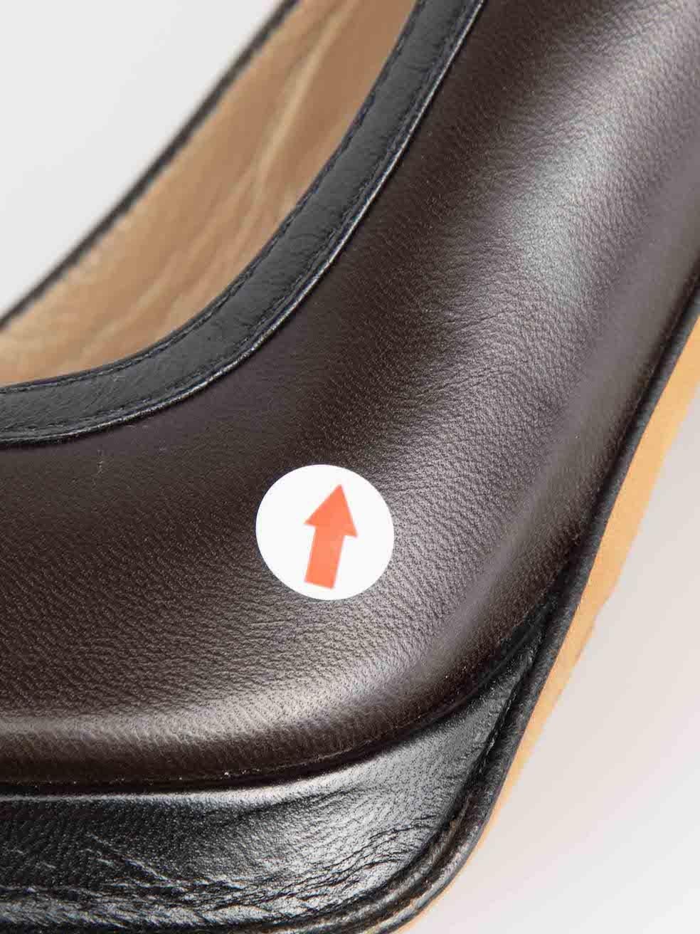 Dolce & Gabbana D&G Braun Leder Peep-Toe Heels Größe IT 38.5 im Angebot 5