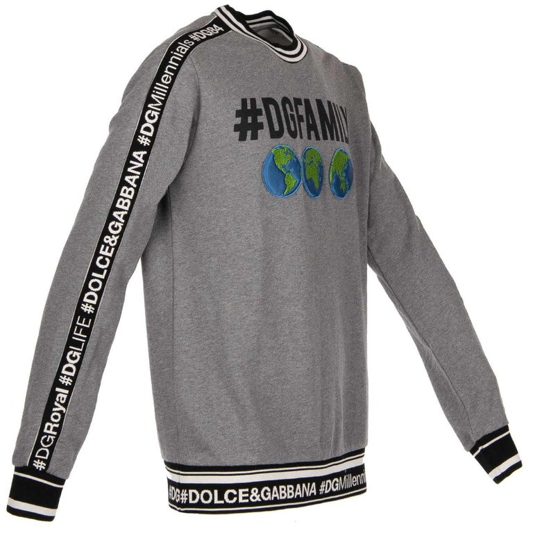 Dolce & Gabbana White #DGFamily Hooded Sweatshirt Sweater main image 0