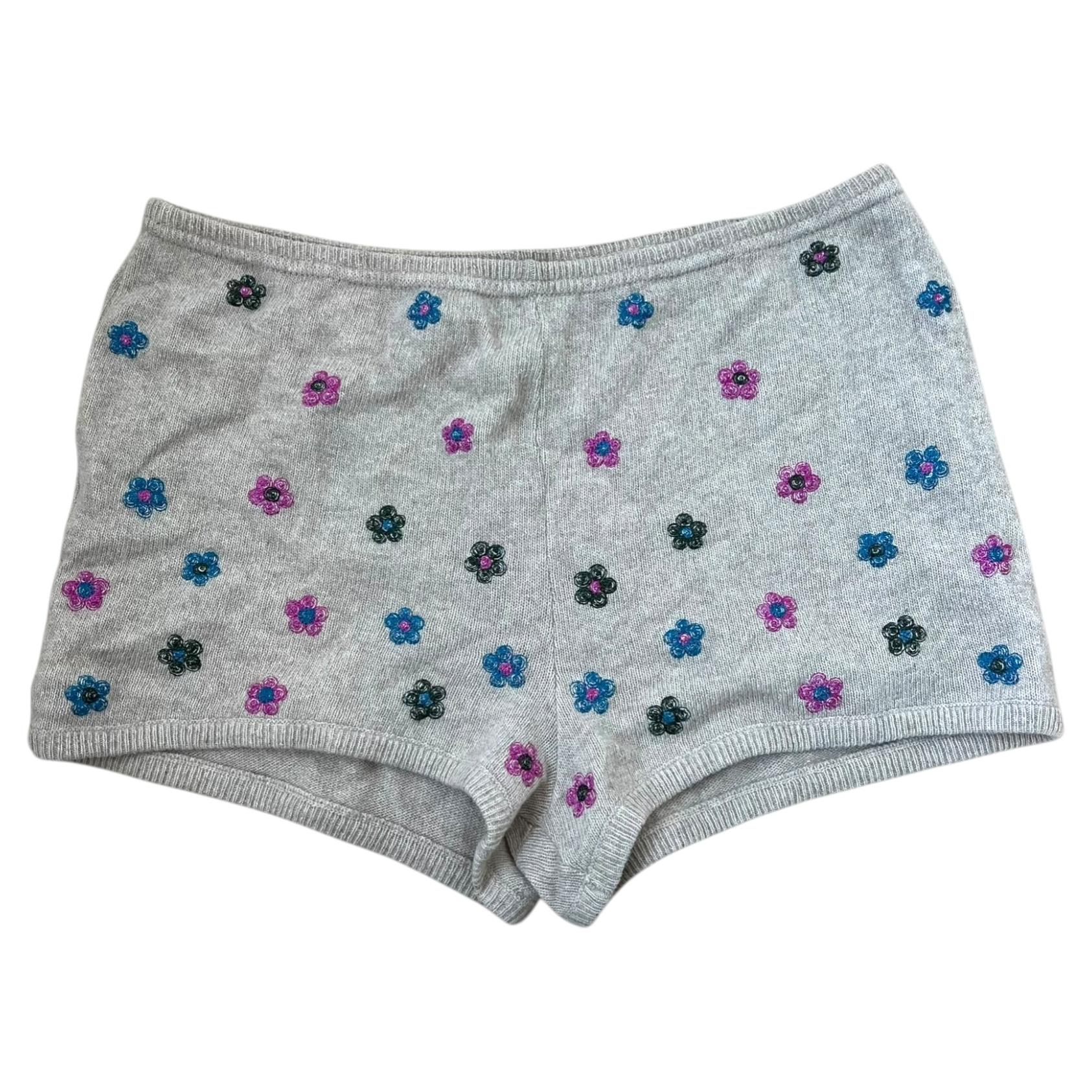 Dolce & Gabbana D&G Floral Knit Shorts, early 2000s