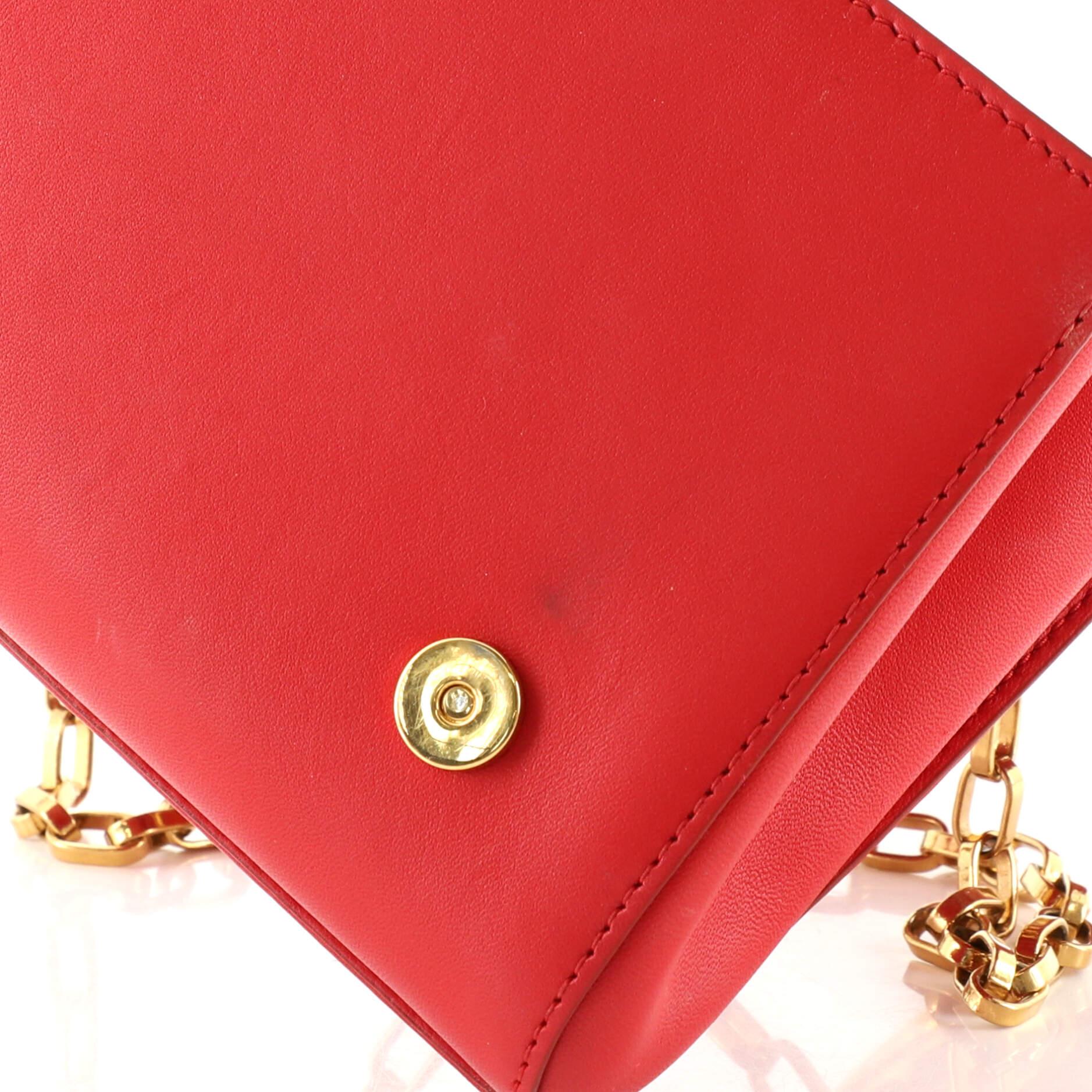 Dolce & Gabbana DG Girls Flap Bag Embellished Leather Small 3