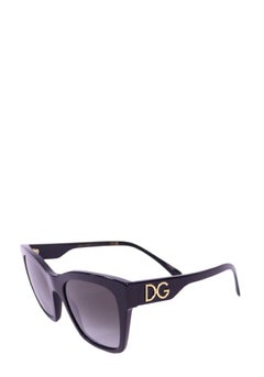 Dolce & Gabbana DG Logo Black Cat-Eye Sunglasses