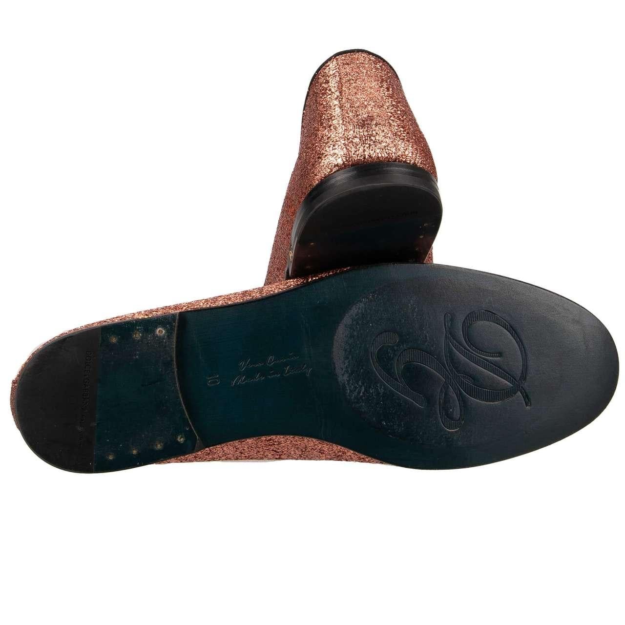 Pantoufles Dolce & Gabbana Young Pope Beige/rose - Taille 44, Cuir, édition Limitée, Neuves