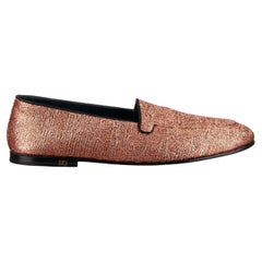 Dolce & Gabbana - DG Logo Lurex Glitter Loafer YOUNG POPE Pink 44 UK 10 US 11