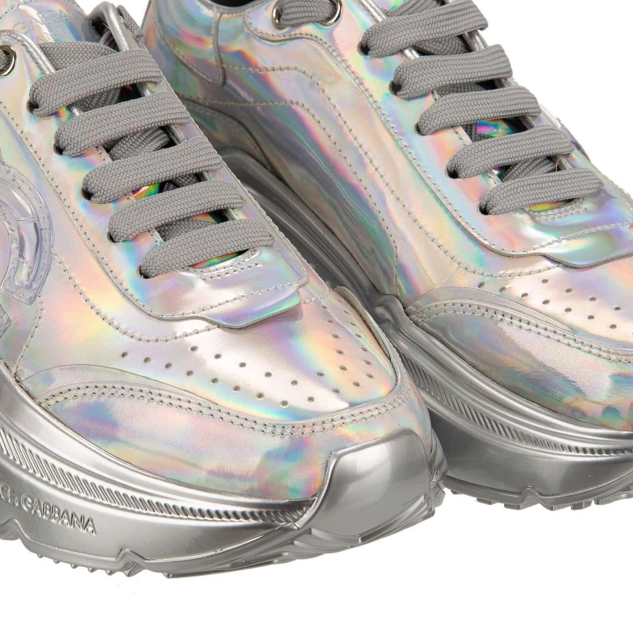 Dolce & Gabbana - DG Logo Sneaker DAYMASTER Rainbow Silver EUR 38 1