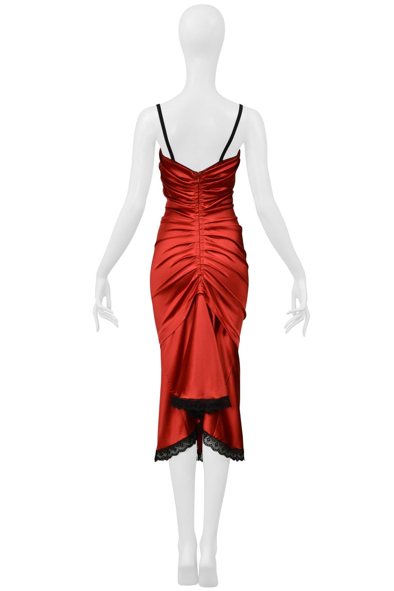 d&g red lace dress Dolce & Gabbana Long Sleeve Jewel Neck Lace Dress Red, $3,495 | Neiman Marcus