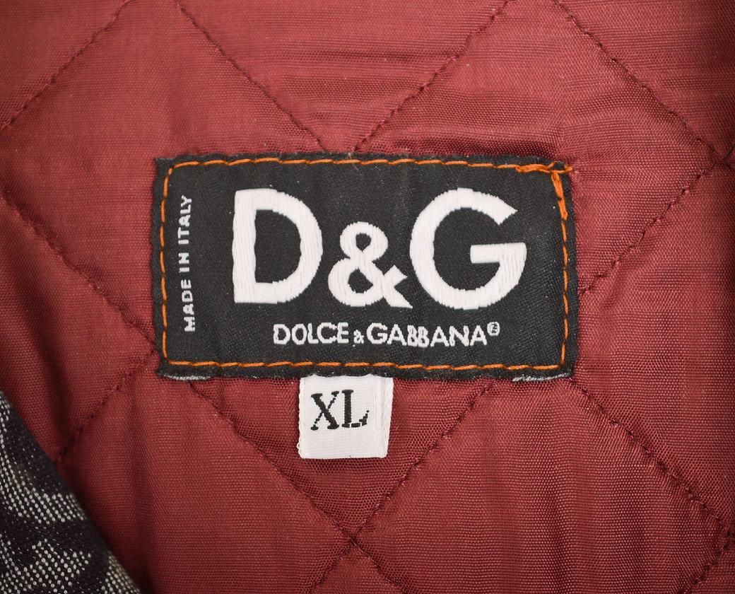 Dolce & Gabbana 'D&G' Repeat Logo Jacquard Two Piece Matching Jacket Jeans Set In Good Condition For Sale In Sheffield, GB