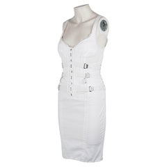 Dolce & Gabbana D&G Spring/Summer 2004 White Bondage Dress (Size S)