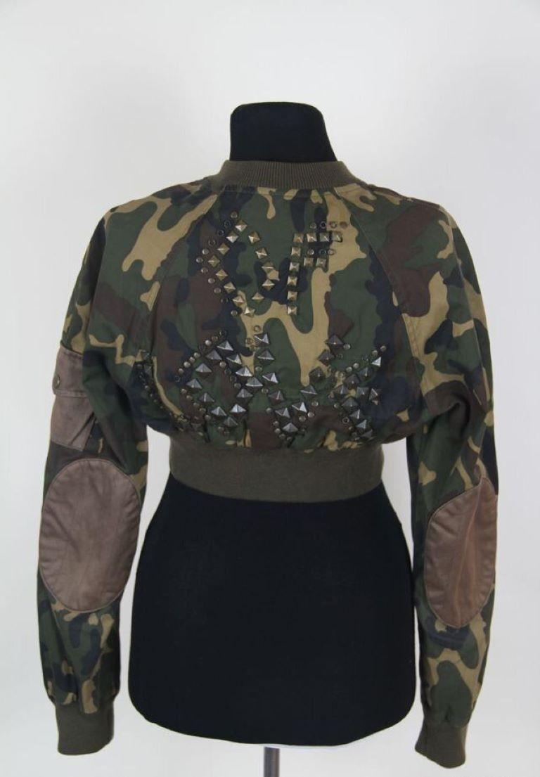 SS 2003 DOLCE & GABBANA D&G  cultivo bombardero pista militar Negro en venta