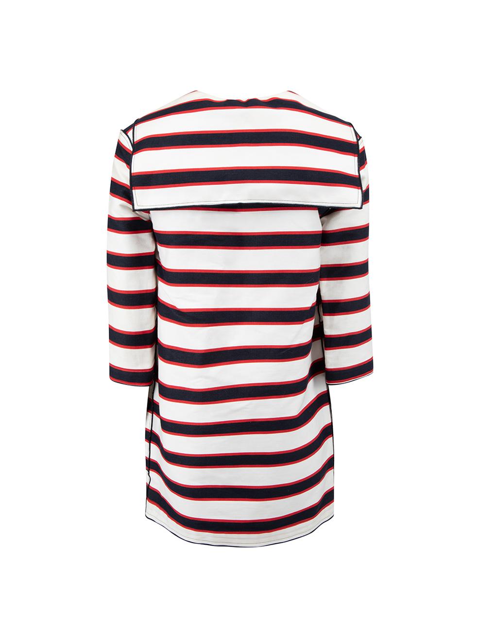 Dolce & Gabbana D&G Striped Nautical Coat Size XS In New Condition For Sale In London, GB