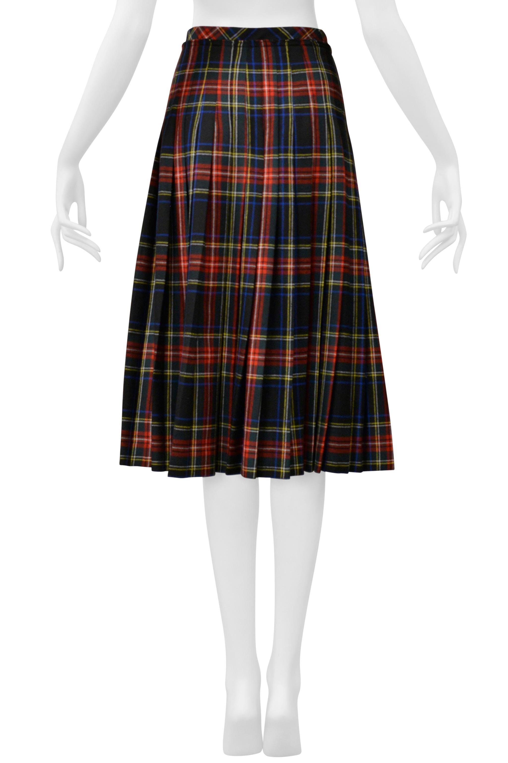 Dolce & Gabbana D&G Tartan Plaid Jacket & Skirt Ensemble 2008 For Sale 8