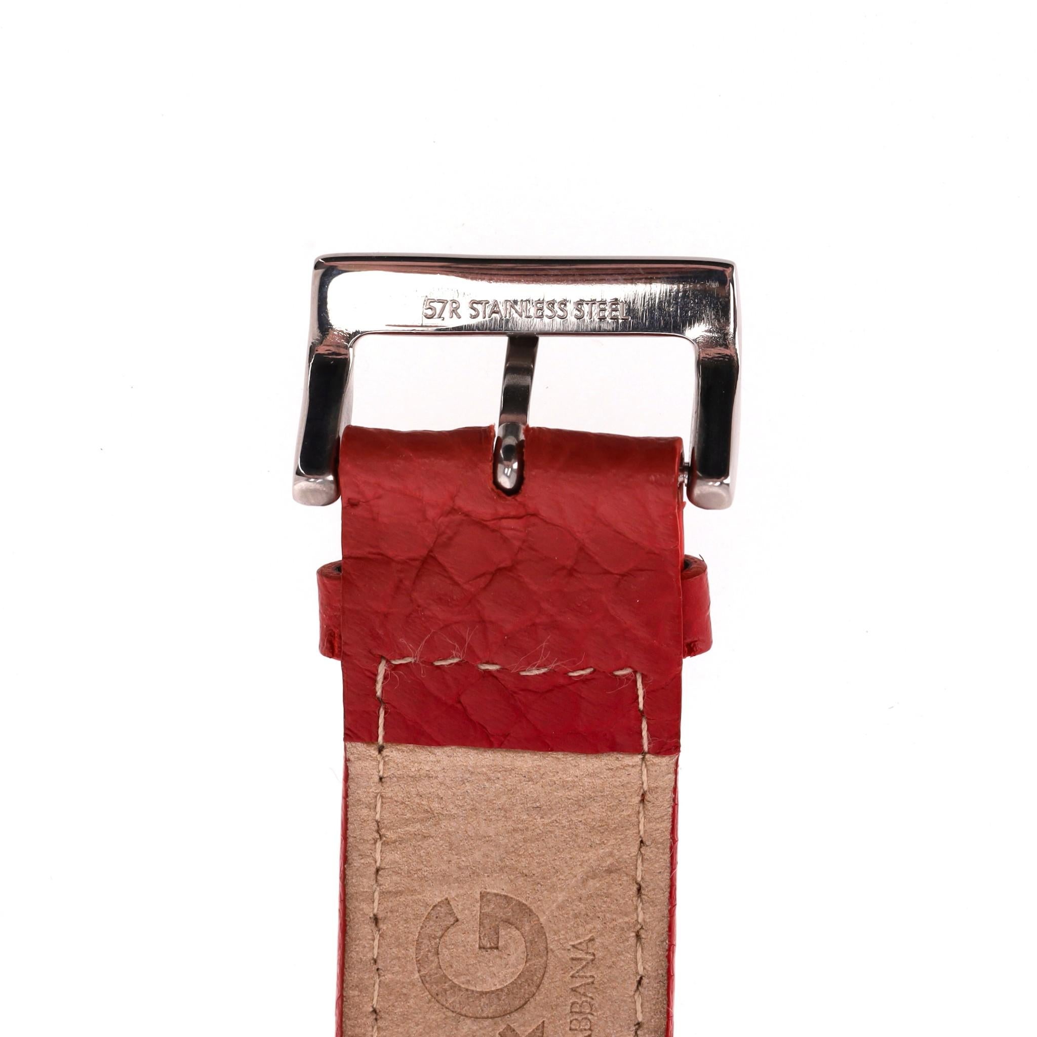 Dolce & Gabbana - D&G Time Two-Dial Crystal Embellished Leather Watch 5