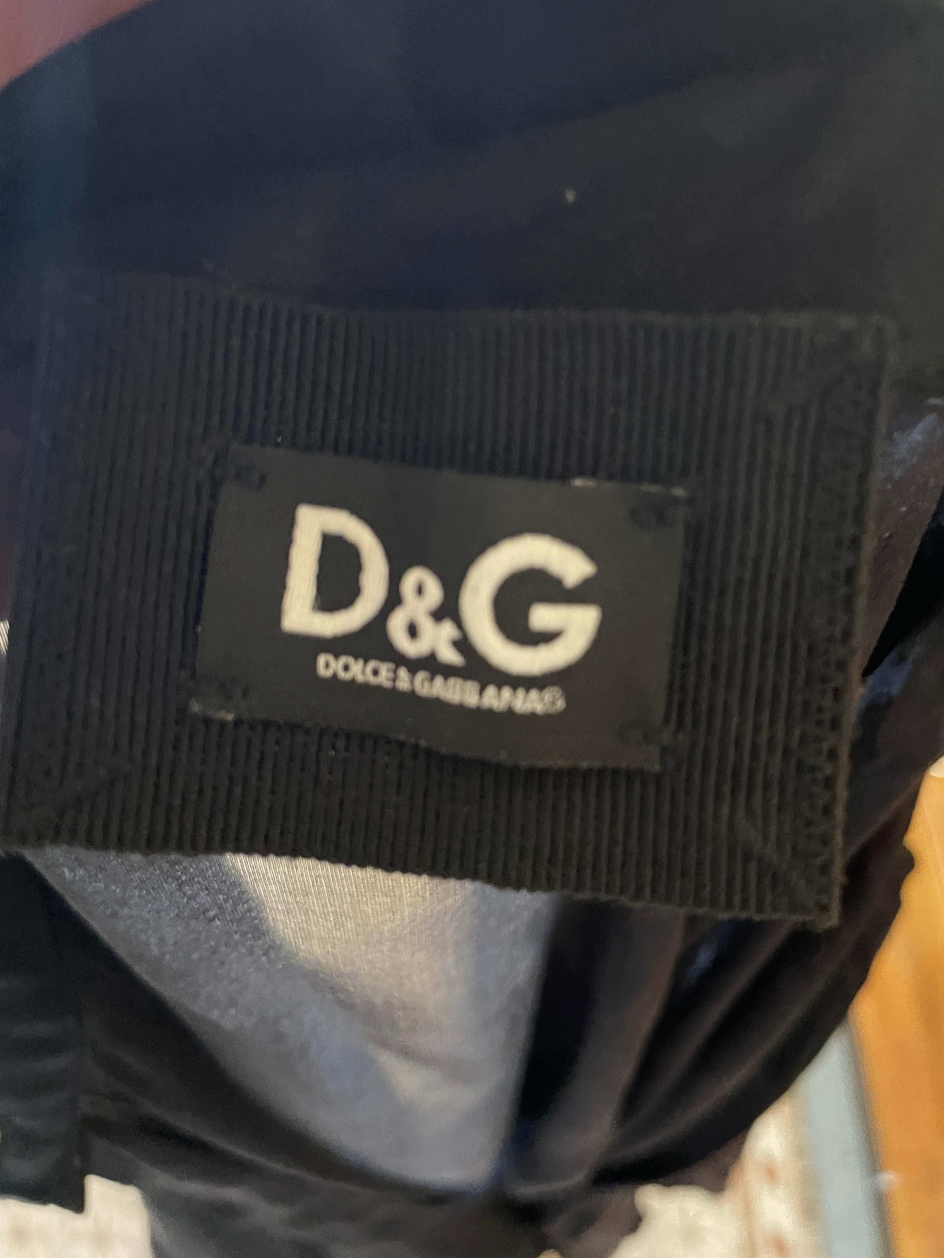 Dolce & Gabbana D&G Vintage Sheer Black Silk Blouse with Pussy Bow For Sale 3