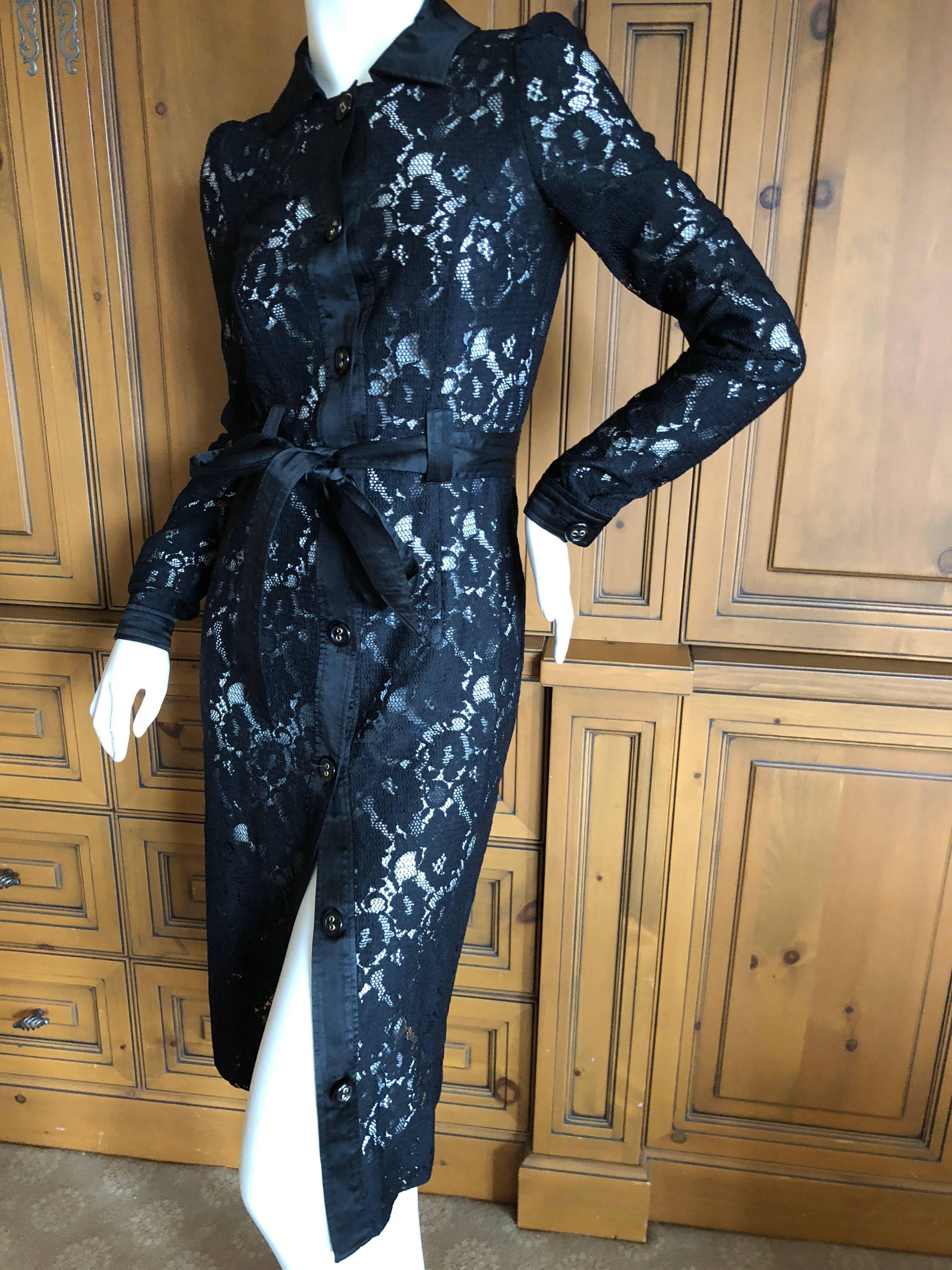 Women's Dolce & Gabbana D&G Vintage Sheer Lace Dress  For Sale