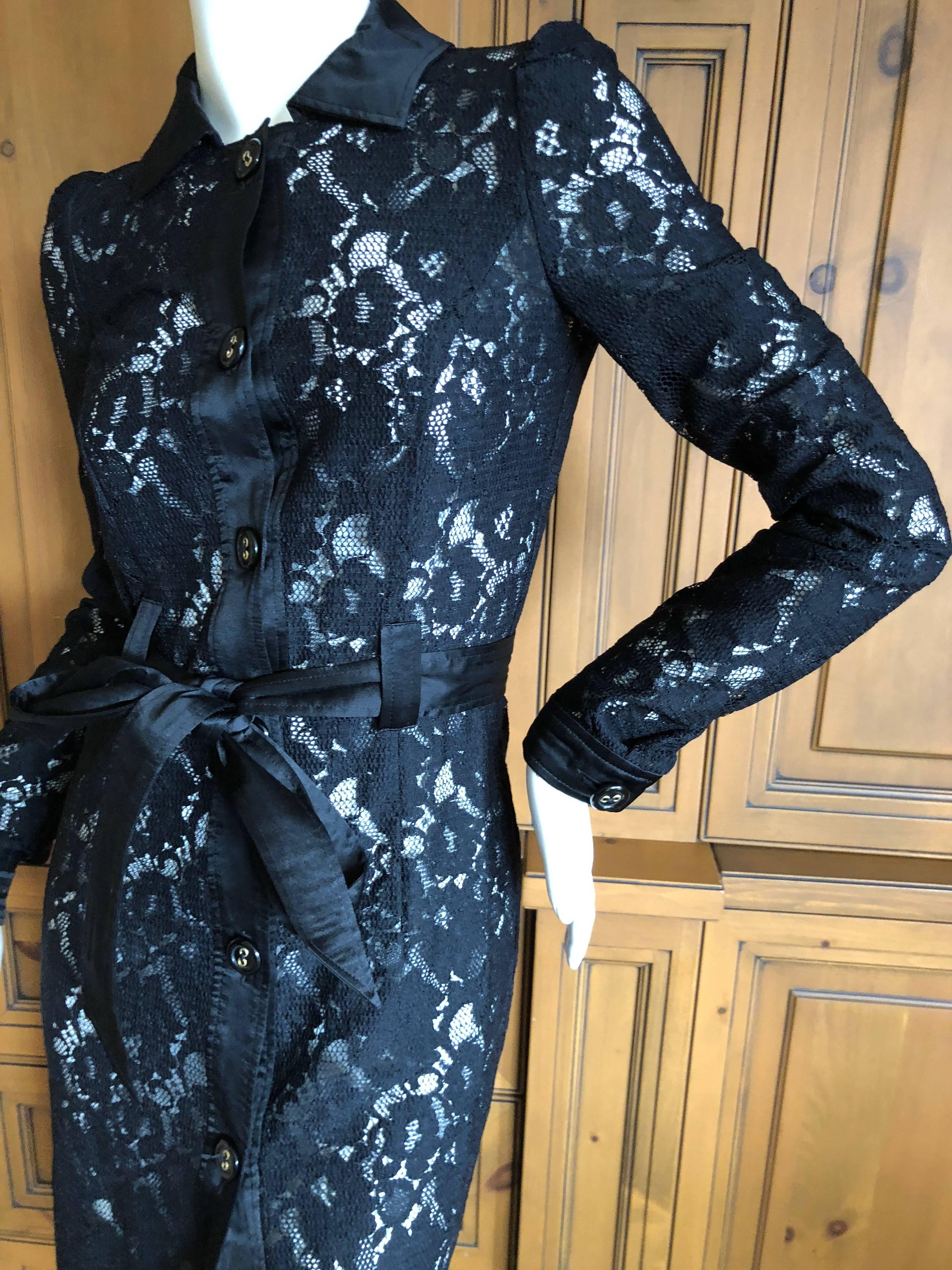 Dolce & Gabbana D&G Vintage Sheer Lace Dress  For Sale 1