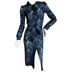 Dolce & Gabbana D&G Vintage Sheer Lace Shirt Dress