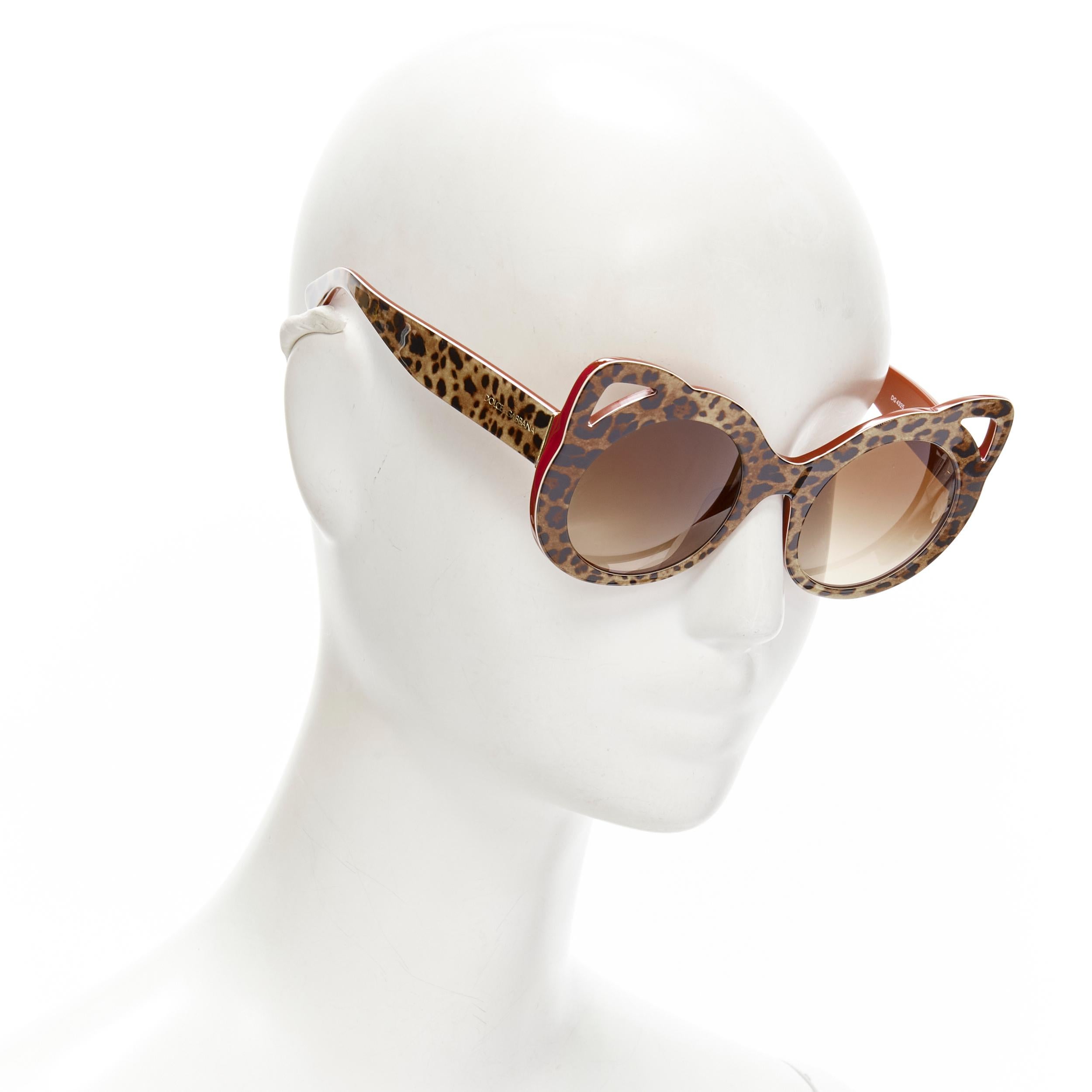animal print cat eye sunglasses