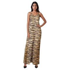 Dolce 
Gabbana Dolce 
Gabbana Beachwear Tiger Stripe Maxi Slip Dress Size S